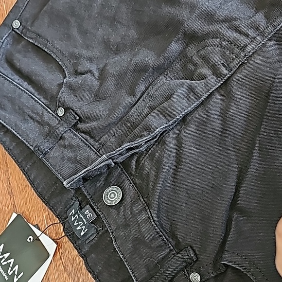 NWT Black Jeans - Tapered Fit 34/30 - Picture 2 of 2